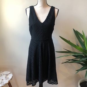 Stunning Black Textured DKNY Dress